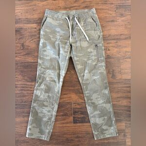 Vuori Ripstop Climber Pants Drawstring Slim Fit Camo Black Gray Size medium